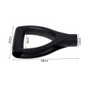 D-shaped steel shovel handle Black Plastic Replacement Accessories Snow Shovel Top Handle Garden Digging Raking Tools