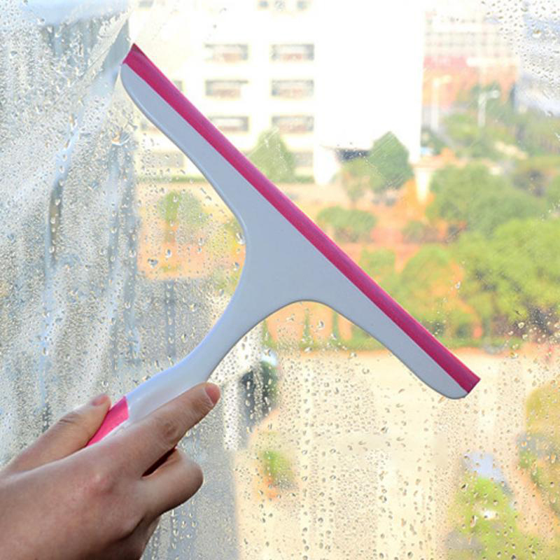 Practical Soft Glass Scraper Squeegees , Wiper Window Brush Cleaner Car Window Washing Kitchen Bathroom Home Squeegee Tools