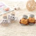 2021 New Cartoon Animals Baby Socks Anti-Slip Newborn Rattle Socks Cute Autumn Floor Cotton Socks Warm Boots For Babys Infants