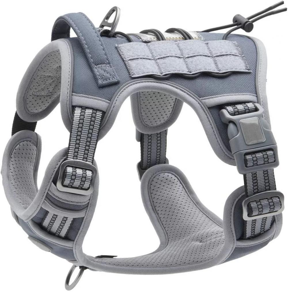 Tactical Reflective Soft Mesh Padded Dog Harness