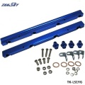 For LS6 LS1 Top feed Injector Fuel Rail Turbo Kit Blue Aluminium Billet HQ jdm TK-LS1YG