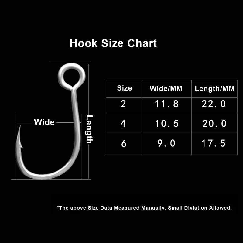 Bimoo 10pcs Single Hook for Fishing Lure inline Large Eye Spinner Spoon Hooks Spares