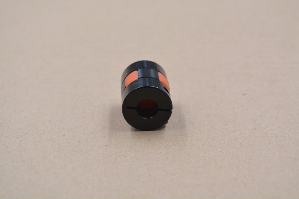 ball screw coupling black diameter 20mm length 25mm plum shaped clamping flexible coupling shaft coupler encoder stepper motor