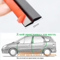 Z Shaped Seal Car Door Seal Noise Sound Insulation Rubber Weather Strips Edge Dust Waterproof Seals Auto Sound Insulation