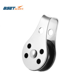 BSET MATEL Stainless Steel 316 Pulley Blocks Rope Runner Kayak Boat Accessories Canoe Anchor Trolley Kit for 2mm to 8mm Rope