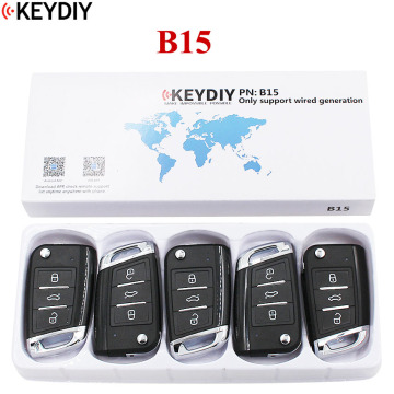 5PCS/LOT, KEYDIY B15 KD-X2 KD900 URG200 KD-X2 Remote Control 3 Buttons Car Key Remote DS Style For KD MINI KD900