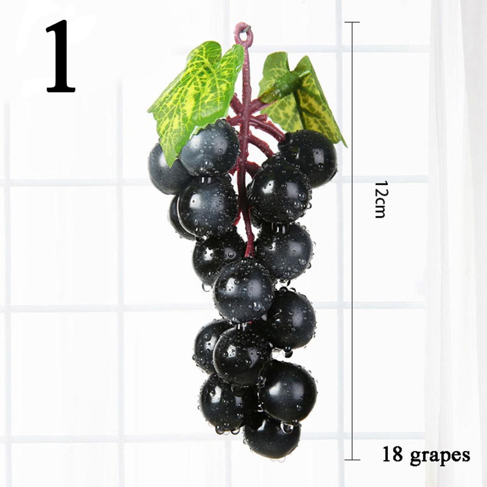 Artificial Fruit Fake Green Grapes Plastic Fake Decorative Fruit Lifelike Home Wedding Party Garden Decor Mini Simulation Fruit