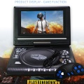 FULL-7.8 Inch TV Home Car DVD Player Portable HD VCD CD MP3 HD DVD Player USB SD Cards RCA Portable Cable Game 16:9 Rotate LCD S