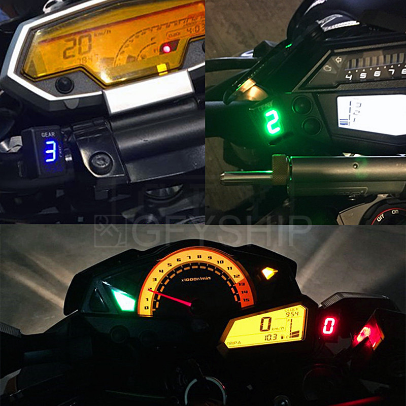 Motorcycle LCD 1-6 Level Gear Indicator 6 Speed Digital Gear Meter For Honda All FI Model CBR600RR CBR1000RR CB600F Hornet CB400