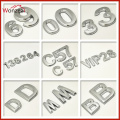 5cm/7cm 0123456789ABC-Z Modern Silver Color Plaque Number House Letter Hotel Door Address Digits Sticker Plate Sign ABS plastic