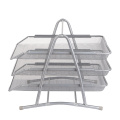 Creative Anti-Rust 3 Layers Metal Wide Entry Desk File Document Letter Tray Rack Organizer File Tray Office Desk Accessories