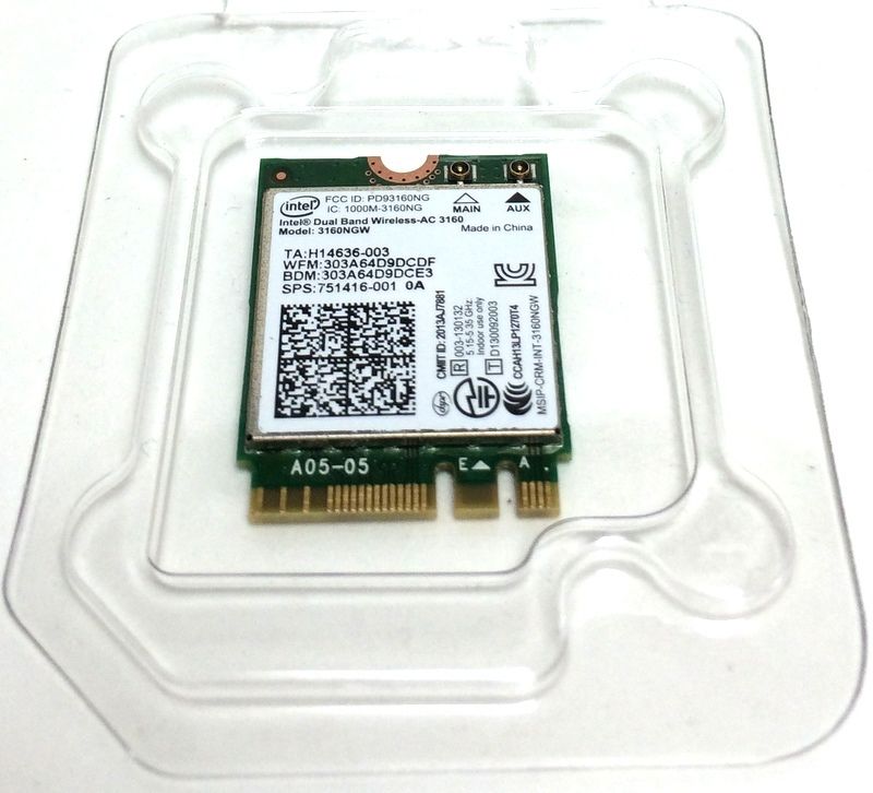 Intel Dual Band 3160NGW Wireless-AC 3160 3160ac ac3160 802.11ac Wi-Fi+Bluetooth for ASUS UX301LA NGFF Wireless network card