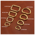 5pcs Meetee Pure Copper Metal Rectangle D Ring Brass Adjustable Webbing Belt Buckle Bags Collar Buckles DIY Leather Accessories