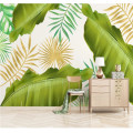 XUE SU Large custom mural wallpaper Nordic small fresh banana leaf living room creative TV background wall covering