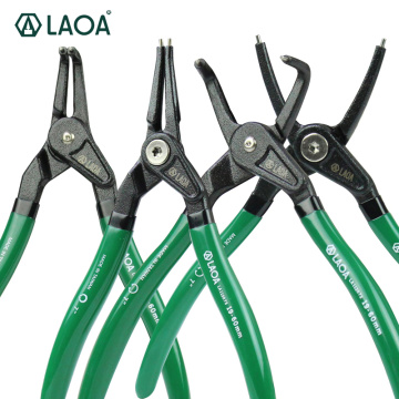 LAOA 5/7 inch Circlip Plier Shaft Clamp Ring pliers Retainer pliers by Curved Straight Tip External/internal type