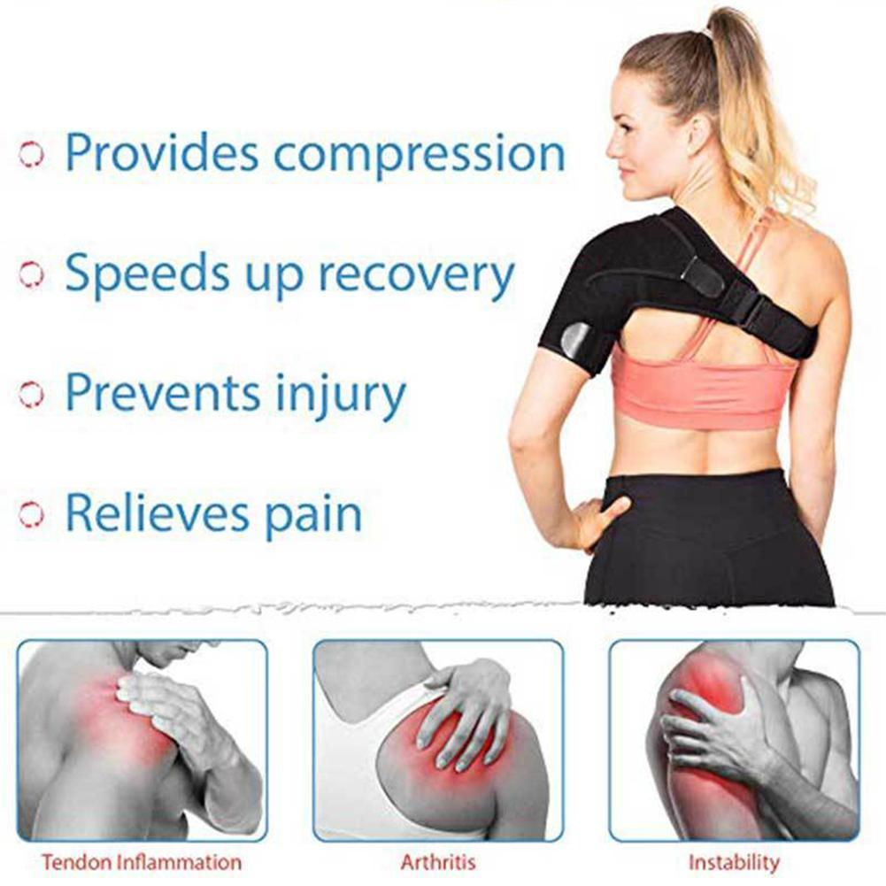 1Pcs Breathable Fitness Shoulder Pad Sport Pain Relief Brace Protector Bandage Shoulder Elastic Elastic Workout Support Man E1A3