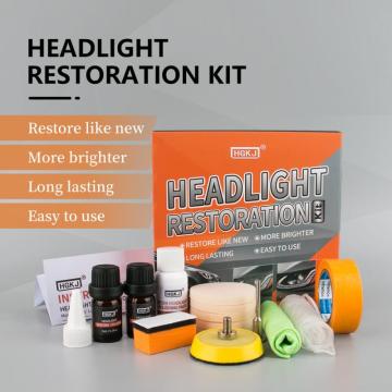 2020 New Car Light Windows Cleaner Repair Renovation Agent Paint Headlight Clean Kit Headlight Retreading Kit Set Car Cleaning