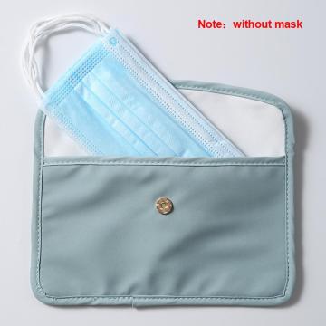 Large Capacity Nano Silver Ion Mask Storage Bag Portable Waterproof Stationery Makeup Brush Storage Case Organizer