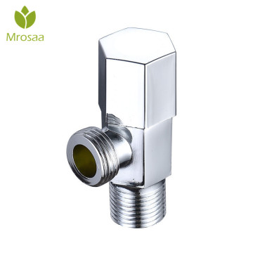 Universal G1/2 Thread Triangle Valve Plating Angle Valve Thickened Quick Opening Large Flow Filling Valves for Toilet Sink Water