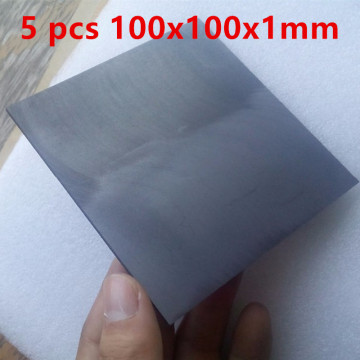 5pcs 100x100x1mm High pure carbon graphite sheet plate plate for edm electrode , electrolysis plate,electrodes graphite