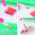1 Set Nail Dotting Tools Rhinestones Holder Diamond Painting Pen Paste Point Picker Mud Gel Cube Clay Dots Manicure Tools BE992