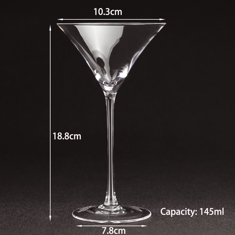 Free Shipping 2PCS 145ml Cocktail Glass Martini Glasses Set of 2