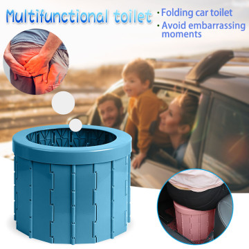 Portable Travel Folding Toilet Urinal Mobile Seat For Camping Hiking Long Trip Convenient Car Potty Toilet Vehicular Urinal