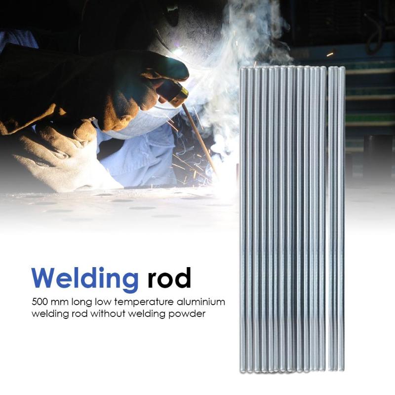 10pcs 500mm Aluminum Repairing Welding Rods Aluminum Welding Electrodes Flux Cored Low Temperature Brazing Wire Air Condition