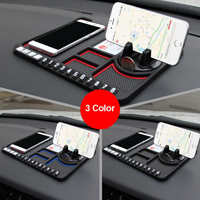 Multifunctional Car Anti-Slip Mat Auto Phone Holder Non Slip Sticky Anti Slide Dash Phone Mount Silicone Dashboard Car Pad Mat