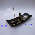 Resin Buddha Figure Ornament Joss-stick Candle Holder Stone Sand Decor Part Sale