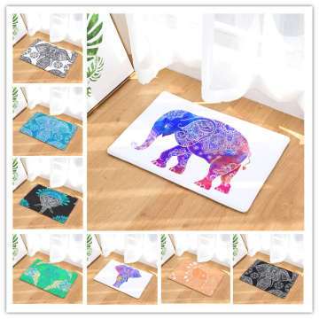 Hongbo Vintage Thai elephant Doormat Bath Kitchen Carpet Decorative Anti-Slip Mats Room Car Floor Bar Rugs Door Home Decor Gift