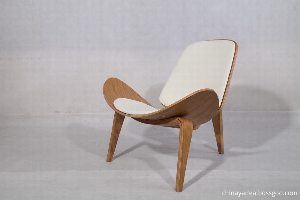 natural color shell chair