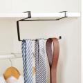 Door Hanging Roll Paper Holder Wrought Iron Bathroom Toilet Paper Holder Towel Rack Organizer Kitchen Storage Rack Dropshipping