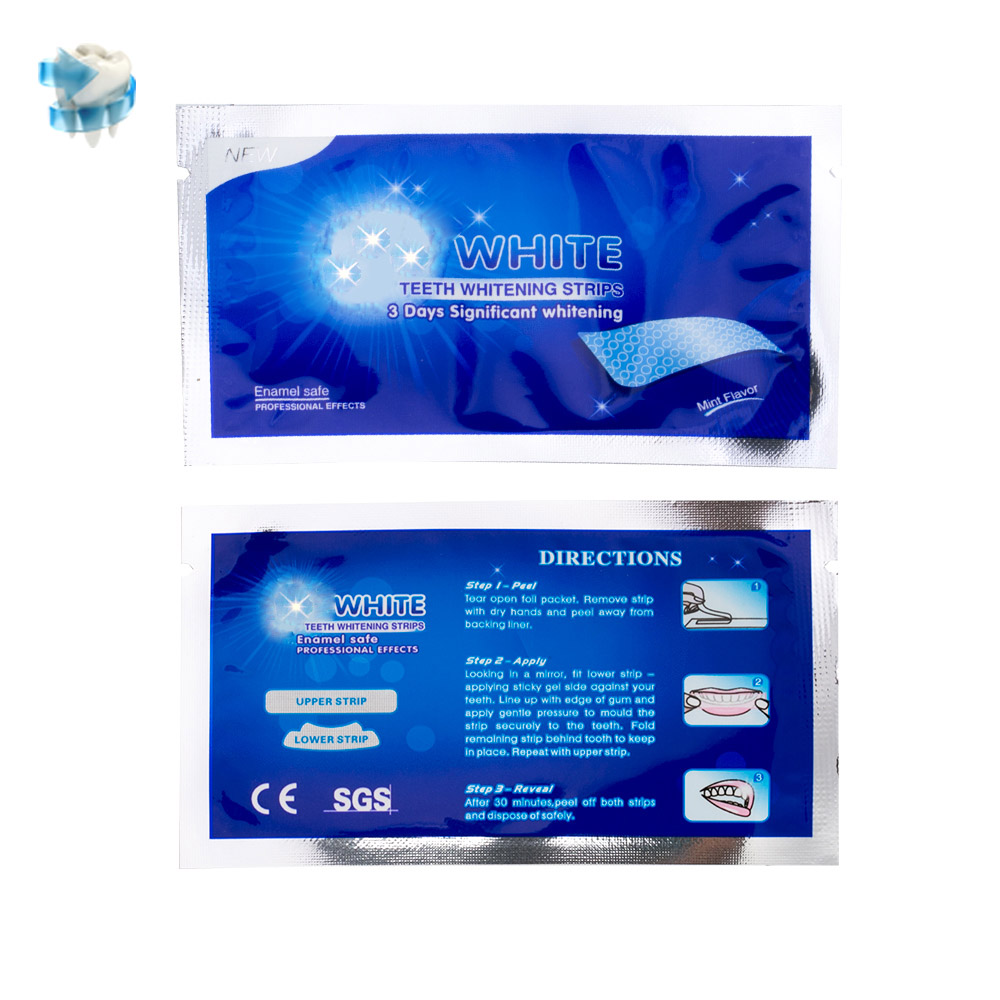 MJ 3D Gel Teeth Whitening Strips White Tooth Dental kit Oral Hygiene Care Strip for false Teeth Veneers Dentist seks Whiten gel