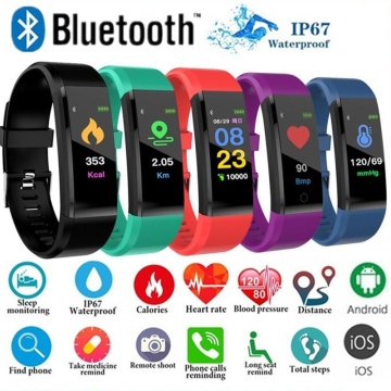ID115Plus Smart Bracelet Sport Bluetooth Wristband Heart Rate Monitor Watch Activity Fitness Tracker Smart Watch