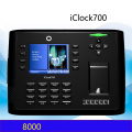 Iclock700 Digital Imaging Biometric USB Ip Watches Machine Clock with Access Control Time Recording 3.5 Inch TFT Screen black