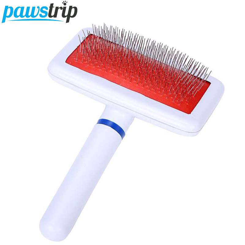 Pet Shedding Grooming Dog Hair Brush Comb Plastic Handle Brush Airbag Stainless Steel Pin Comb For Small Dog Cats
