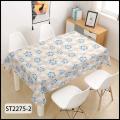 pvc glossy jewelry floral tablecloth for home use