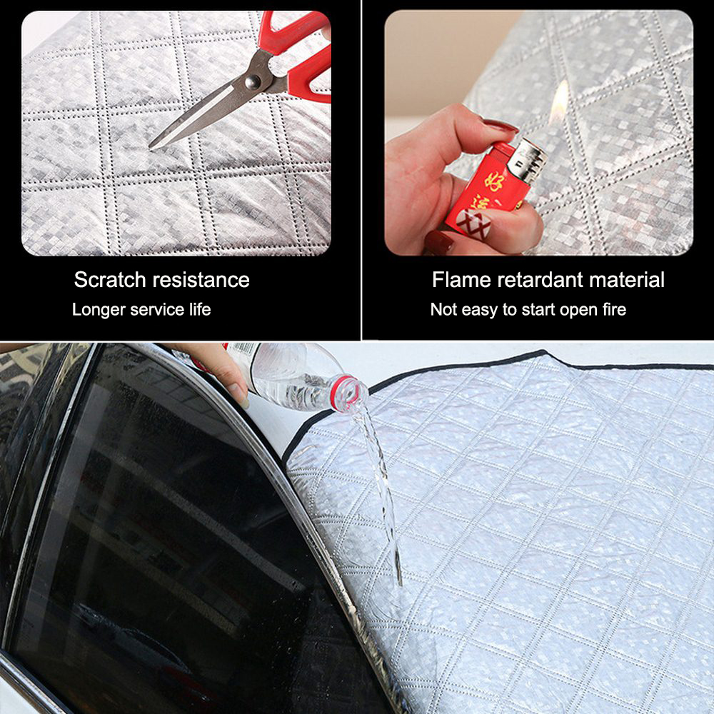 Thick Section185x96cm Car Sunshade 4Season Car Front Windshield Winter Anti Snow Ice Shield Cover Frost Protector Auto Sun Cover