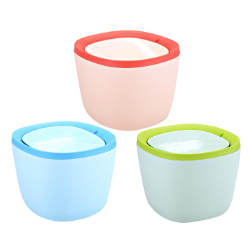 Desktop Trash Can for Office Coffee Table Kitchen Small Garbage Can Plastic Trash Can with Lid, Small Paper Basket
