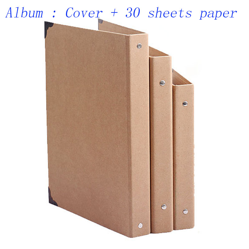 250g 30 sheets A4 B5 A5 DIY Vintage Kraft Photo Papers