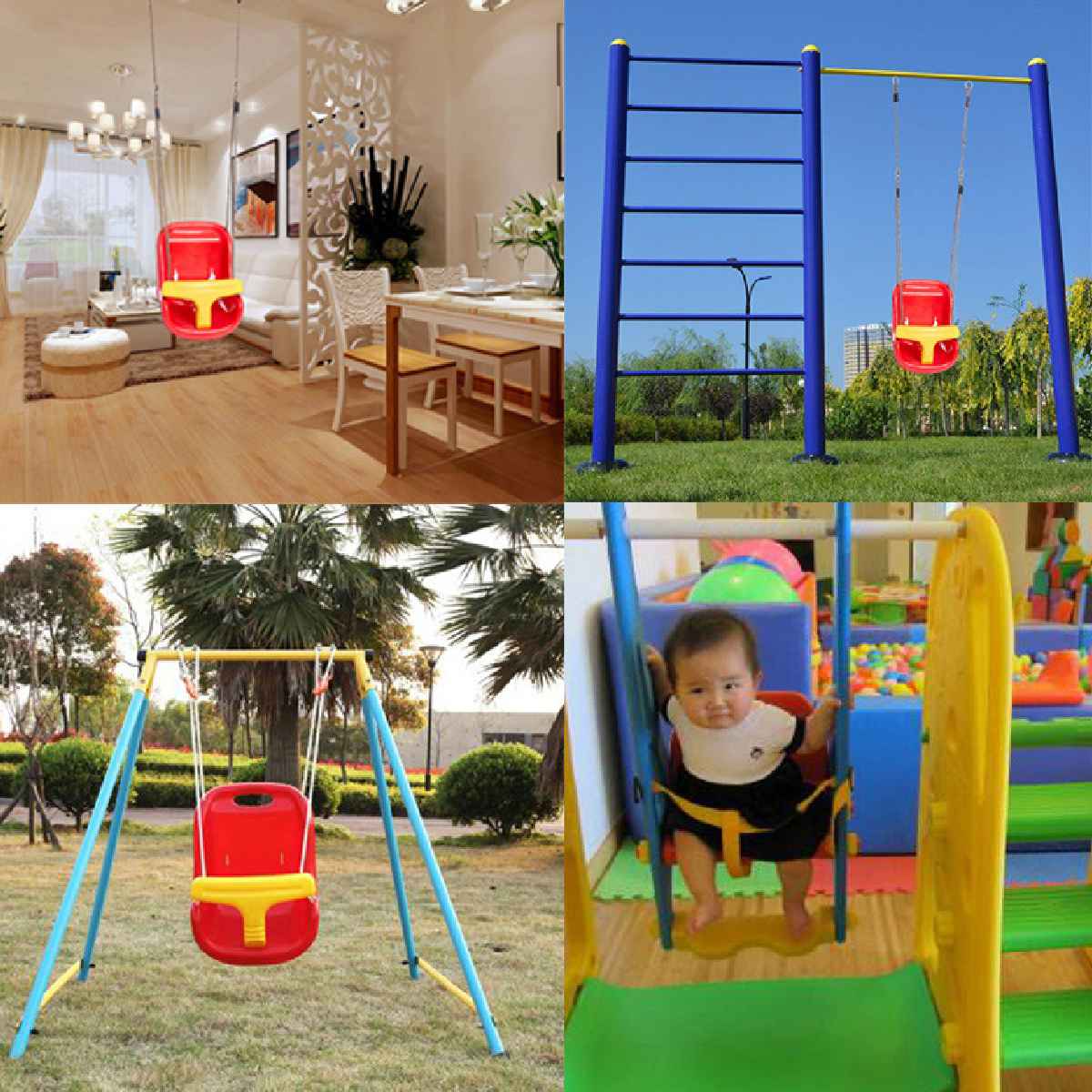 Plastic Garden Swing Chair For Baby Kids Hanging Seat Toys Indoor Outdoor Toys Swing Chair