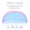 Professional 54W UV LED Nail Lamp Leds For Manicure Gel Nail Dryer Drying Nail Polish Lamp 30s/60s/90s Auto Sensor Manicure Tool