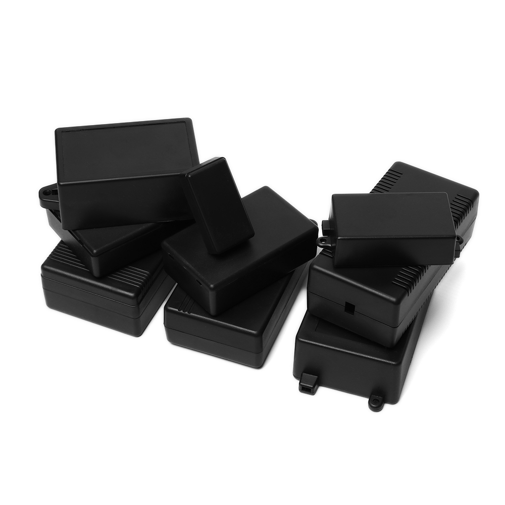 1/2pcs Waterproof Black Housing Instrument Case ABS Plastic Project Box Storage Case Enclosure Boxes Electronic Supplies