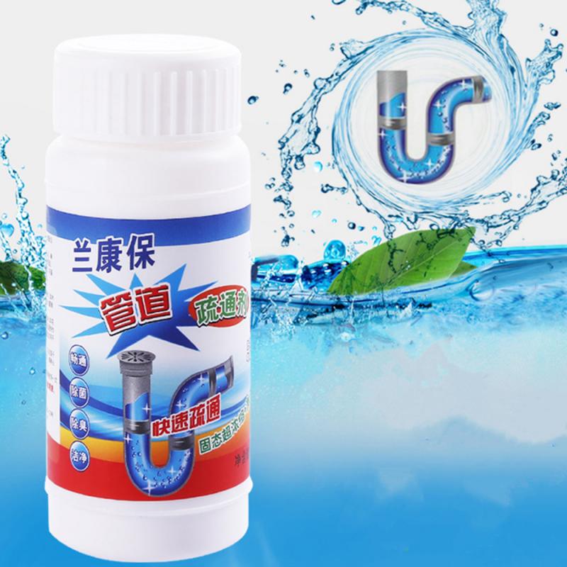 New Pipe Dredging Agent Sewer Toilet Drain Cleaners Powerful Quick Cleaning Sink Drain Kitchen Bathroom Dredger Pipe Cleaner