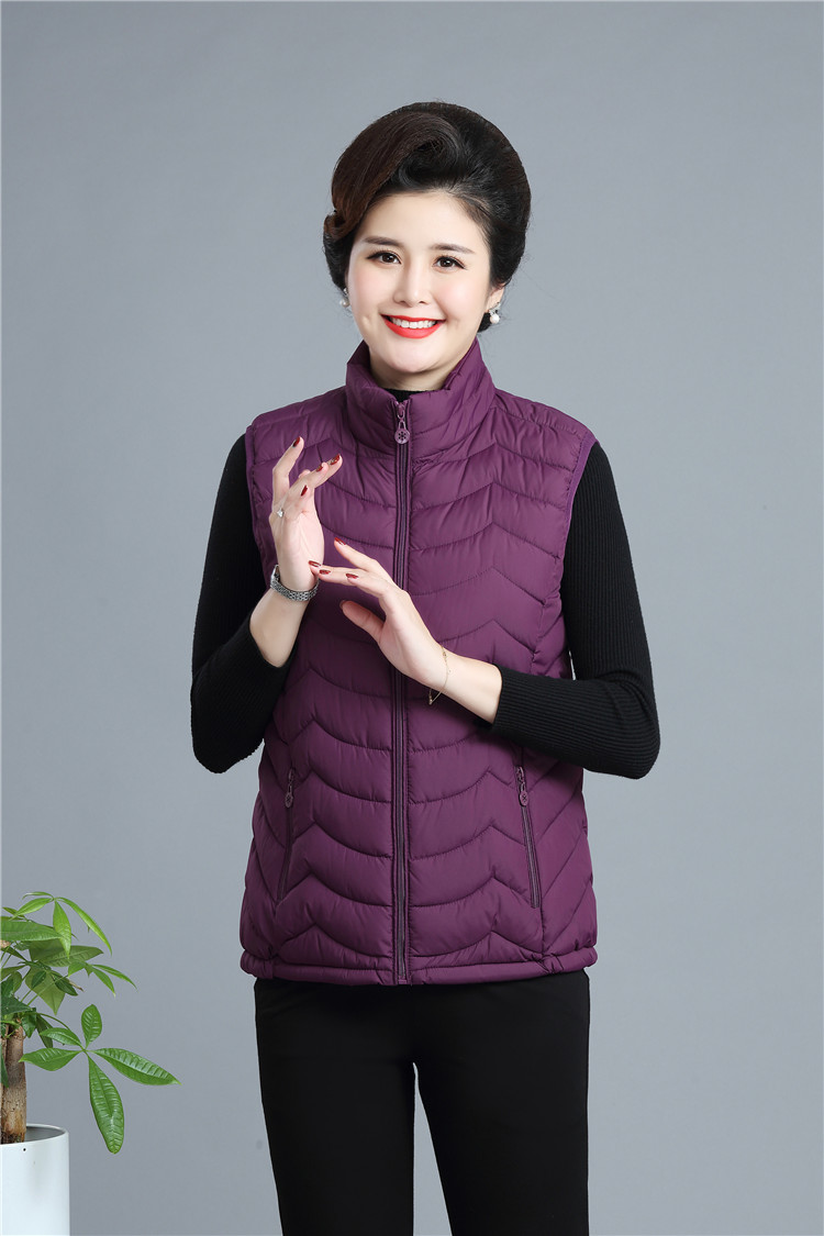 2020 New Cotton Vest for women winter warm waistcoat snow wear oversized 6XL Sleeveless Jacket women Stand-up collar Solid Coat