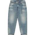 SIMWOOD 2021 Spring winter new dark washed jeans men thick loose tapered cotton ankle-length plus size denim trousers SJ120764