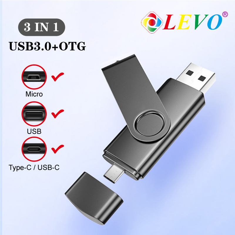 3 in1 OTG Usb Flash Drive 16GB 32GB pen drive 64GB 128gb memory stick 3.0 type c usb flash Pendrive for Android phone