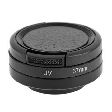 37mm Camera Lens Adapter + 135-170 Degree Camera UV Lens Filter + Camera Lens Protector Cap Cover for GoPro Hero 3 3+ 4