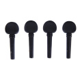 4Pcs 4/4 Cello Pegs Black Shaft Handle Musical Instruments Solid Cello Accessories Tool
